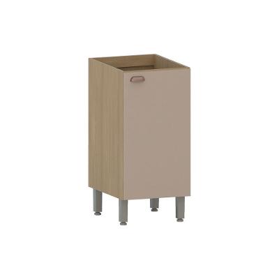 Balcão De Cozinha Sem Tampo 40cm 1 Porta Classic Luciane Móv Freijó/petala Rosa