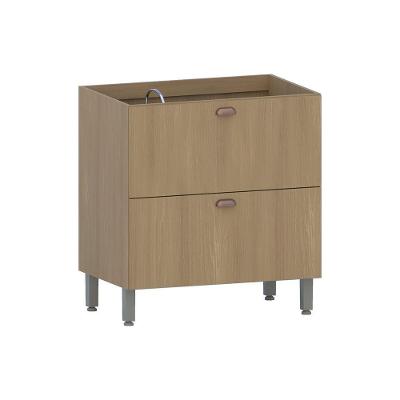 Balcão De Cozinha Sem Tampo 80cm 1 Porta E 1 Gavetão Classic Freijó/freijó Brasil