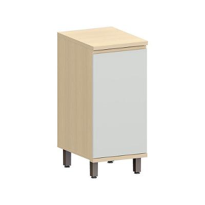 Balcão De Cozinha 40cm 1 Pt Aura Luciane Móveis Carvalho/cinza Cristal