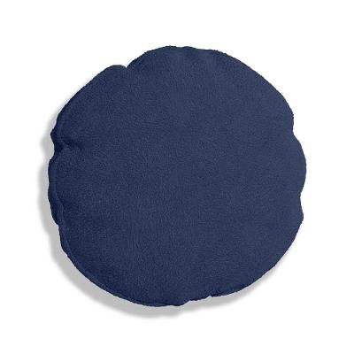 Capa Para Almofada Redonda Boucle 50x50cm - 7 Decor Azul Marinho