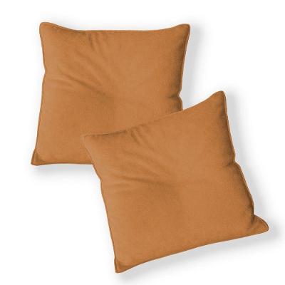 Kit 2 Capas Para Almofada Quadrada Veludo 40x40cm - 7 Decor Terracota