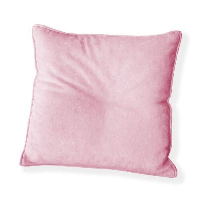 Capa Para Almofada Quadrada Veludo 50x50cm - 7 Decor Rosa