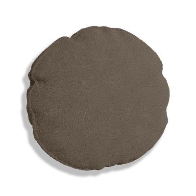 Capa Para Almofada Redonda Boucle 40x40cm - 7 Decor Marrom