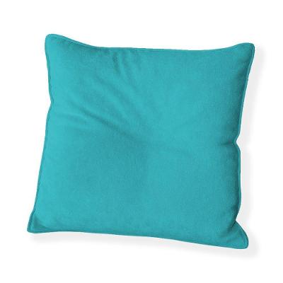 Capa Para Almofada Quadrada Veludo 40x40cm - 7 Decor Azul Turquesa