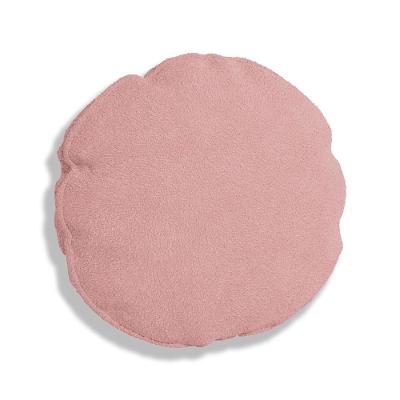 Capa Para Almofada Redonda Veludo 50x50cm - 7 Decor Rosa