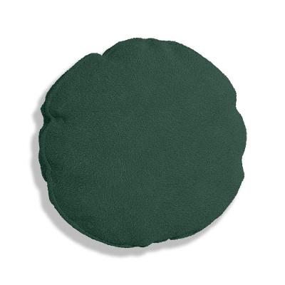 Capa Para Almofada Redonda Boucle 40x40cm - 7 Decor Verde Escuro