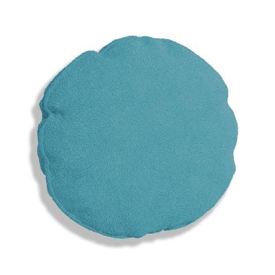 Capa Para Almofada Redonda Boucle 40x40cm - 7 Decor Azul Turquesa