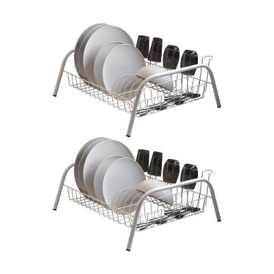 Kit 2 Escorredores De Louças Cama Isabela Com Porta Copos Branco