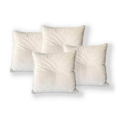 Kit 4 Capas Para Almofada Quadrada Boucle 40x40cm - 7 Decor Bege