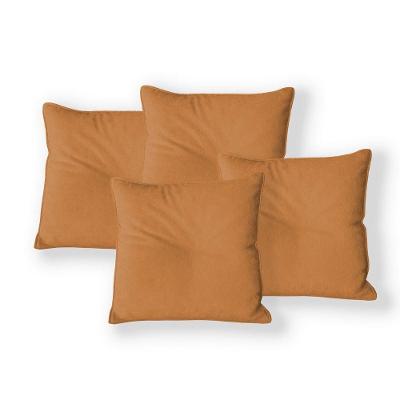 Kit 4 Capas Para Almofada Quadrada Boucle 40x40cm - 7 Decor Terracota