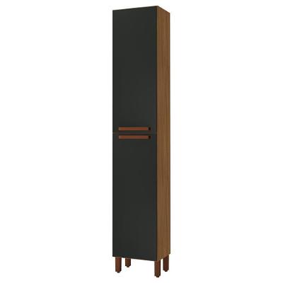 Paneleiro Monza 40cm 2 Portas Freijó-chumbo - Indékes Freijó-chumbo