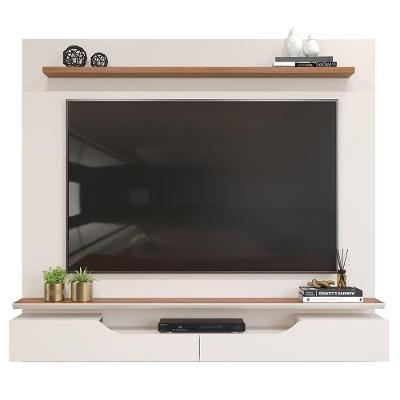 Painel Para Tv 60 Pol 2 Portas 160 Cm Levi Off White Freijo Dj Moveis Off White Freijo
