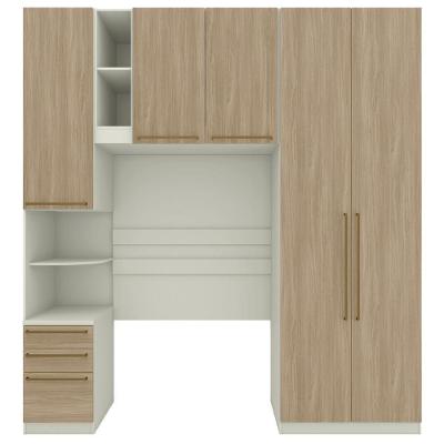 Guarda Roupa Modulado 3 Pecas 241x224 Cm Seletto Areia Jequitiba Henn Areia Jequitiba