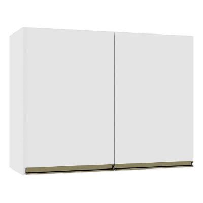 Armário Aéreo Dinamarca 80cm 2 Portas Branco - Indékes Branco