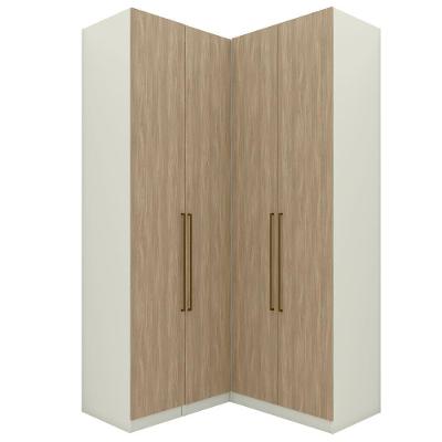 Guarda Roupa Modulado 3 Pecas 241x120 Cm Seletto Areia Jequitiba Henn Areia Jequitiba
