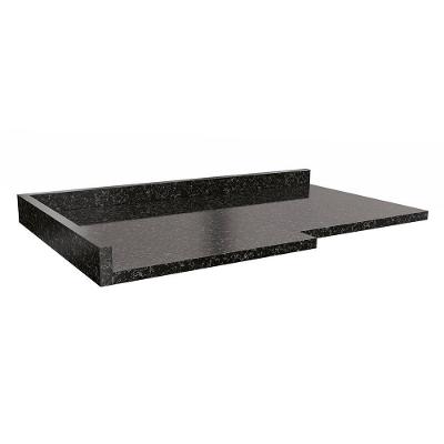 Tampo Para Balcão Canto 98 Cm Mdp B649 Preto Kappesberg Preto