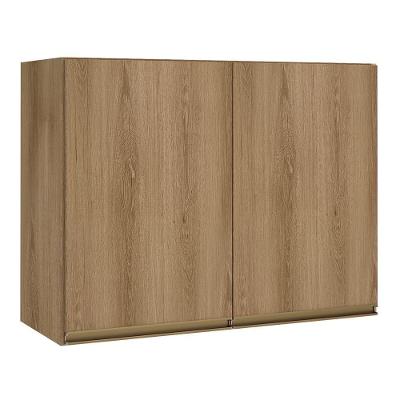 Armário Aéreo Dinamarca 80cm 2 Portas Castani - Indékes Castani