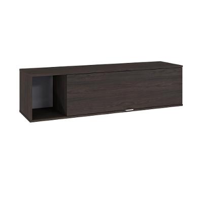 Armário Aéreo Com Nicho E Porta Basculante 35x135x35cm Wlnp135 Terracota Branco