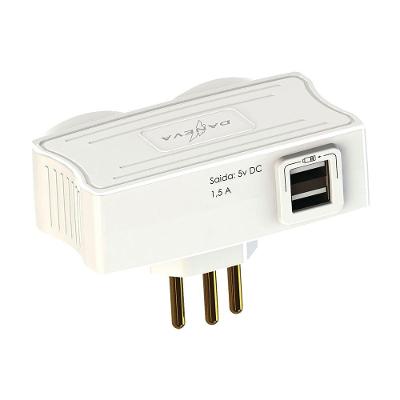Multiplicador Usb Daneva Carregador 2 Usb Saida 5v 1,5a...