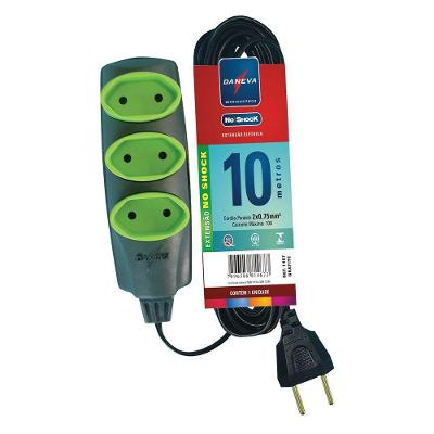 Extensao Daneva No Shock Pl 10m Grafite 2 X 0,75mm
