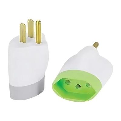 Pino Adaptador Daneva 2p+t 15a - 250v Dn1633 Cor Sortida
