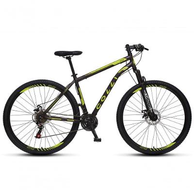 Bicicleta Athena Aro 29 Em Aço Com 21 Marchas Colli Preto-amarelo