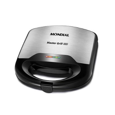 Sanduicheira Mondial Preto Inox 220V S-20