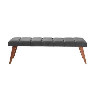 Puff Decorativo Recamier Barcelona Cinza Noturno