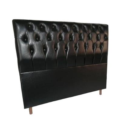 Cabeceira De Cama Box Casal 138cm Pádua Couro Preto
