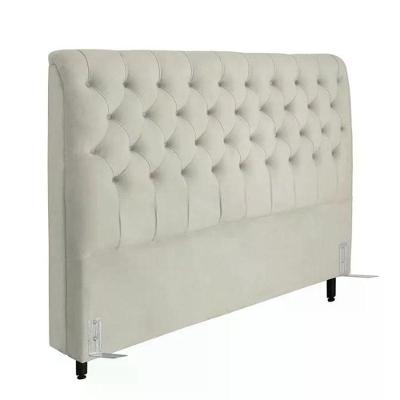 Cabeceira De Cama Box Casal Queen 158cm Pádua Veludo Marfim