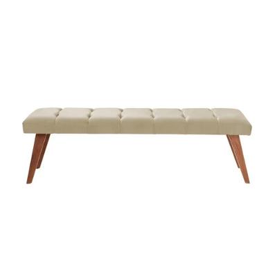 Puff Decorativo Recamier Barcelona Linho Palha