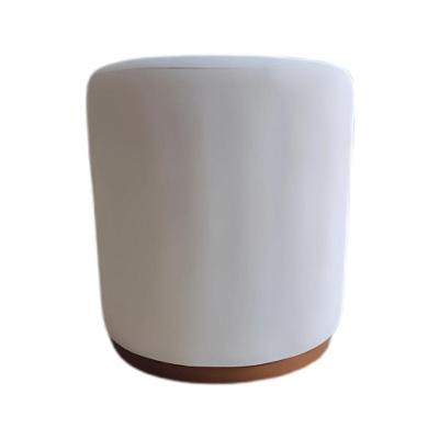 Puff Redondo Saturno Bouclé Off White