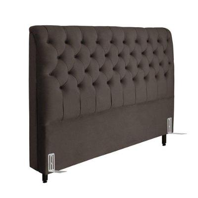 Cabeceira De Cama Box Casal Queen 158cm Pádua Veludo Marrom