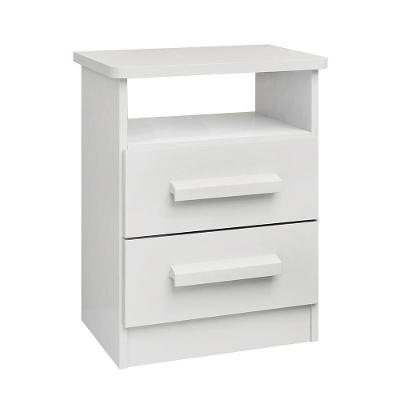 Mesa De Cabeceira 2 Gavetas Firenze D'doro Branco
