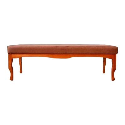 Puff Decorativo Recamier Imperial Couro Caramelo 1,40m