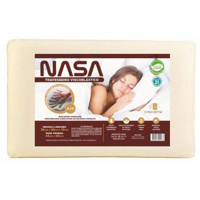 Travesseiros Nasa Viscoelástico Baixo 58x38 Cm