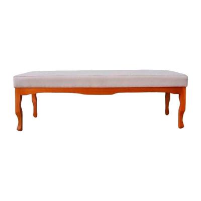 Puff Decorativo Recamier Imperial Linho Bege 1,40m