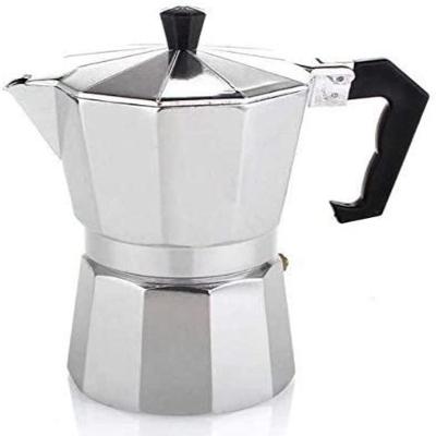 Cafeteira Italiana 3 Xicaras Expresso Moka Luxo Prata Aluminio Manual Profissional