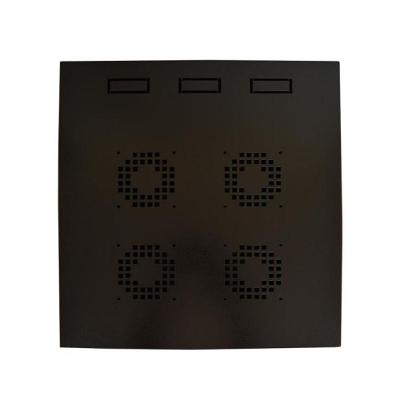 Mini Rack Max Eletron 19 Polegadas 16u X 570 Mm Preto