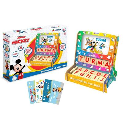Jogo Infantil Brincando De Soletrar Mickey Disney Xalingo