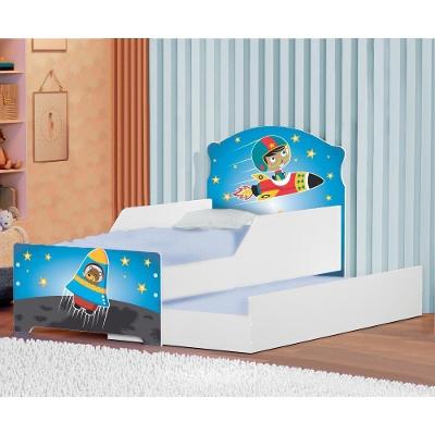 Bicama Infantil Adesivado Uly Astronauta E Foguete