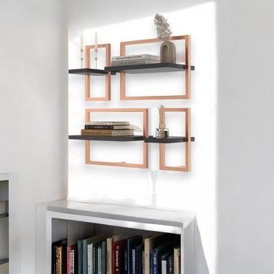 Lego C/ 4 Prateleiras Paris Preto/cobre