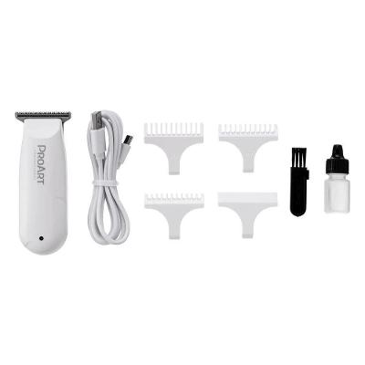 Máquina De Acabamento Mini Bivolt Branca Proart Design Compacto, Motor Potente E Lâmina T-blade