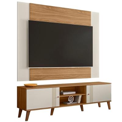 Rack E Painel Extensivel Para Tv 70 Polegadas Plla Nature Off White