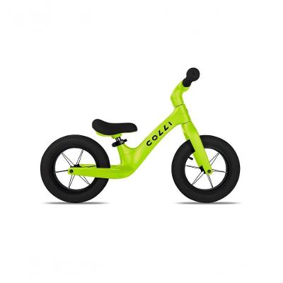 Bicicleta Infantil Colli Aro 12 Balance Quadro Em Nylon Rodas Em Aluminio Amarelo Neon