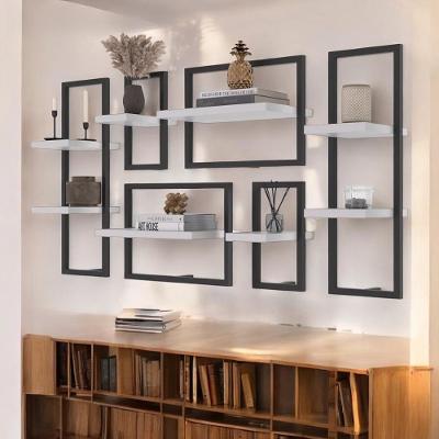 Kit De 8 Prateleiras Industrial Branco - Pleno
