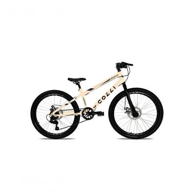 Bicicleta Colli Airon Aro 24 Com Freio A Disco 7v Bege