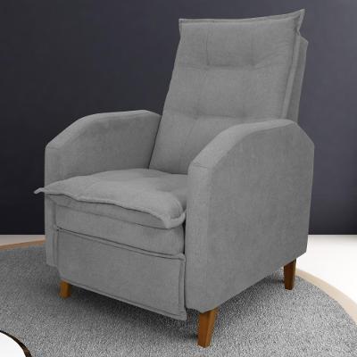 Poltrona Reclinável Alef Boucle Cinza