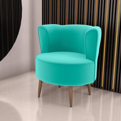 Poltrona Decorativa Para Sala Ariel Veludo Verde Menta