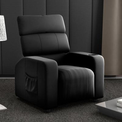 Poltrona Reclinável Para Sala Hull Veludo Inca Preto